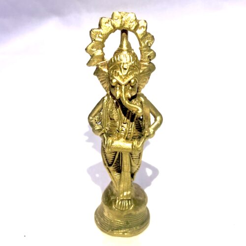 Designer Lord Ganesh |Hand-carved Dhokra Art| Brass quality