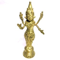 Dhokra Art Designer Lord Laxmi | Brass Quality | Hand-carved Idol